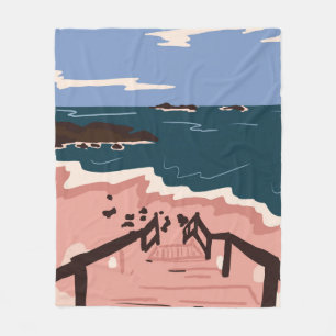 Ocean Blues Fleece Deken