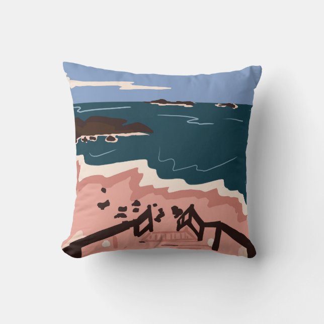 Ocean Blues Kussen (Voorkant)