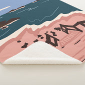 Ocean Blues Sherpa Deken (3/4)