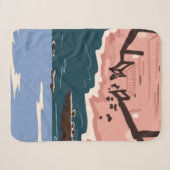 Ocean Blues Sherpa Deken (Voorkant (horizontaal))