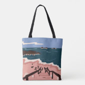 Ocean Blues Tote Bag (Achterkant)