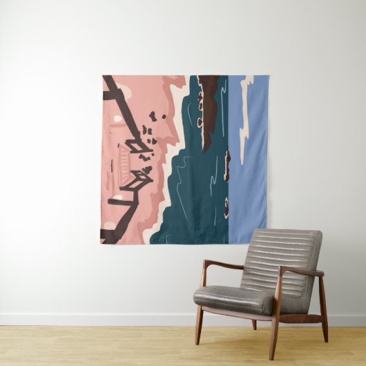 Ocean Blues Wandkleed (In Situ (horizontaal))