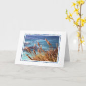 Ocean Blues Wenskaart Kaart (Gele Bloem)