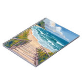 Ocean Boardwalk | Beach Waves Coastal Notitieboek (Linkerzijde)