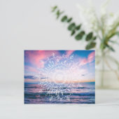 Ocean Boho Mandala | BRIEFKAART (Staand voorkant)