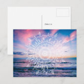 Ocean Boho Mandala | BRIEFKAART (Voorkant / Achterkant)