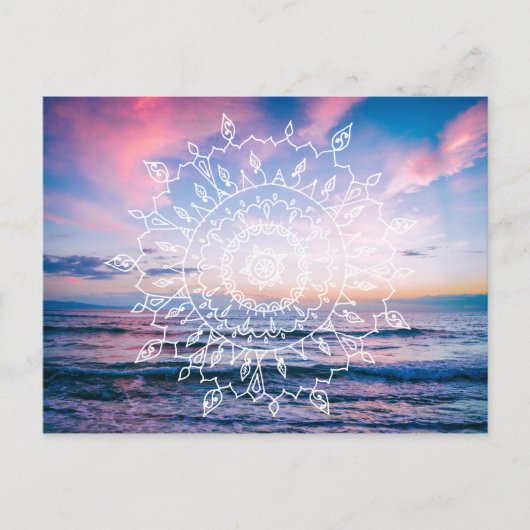 Ocean Boho Mandala | BRIEFKAART (Voorkant)