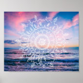 Ocean Boho Mandala | POSTER (Voorkant)