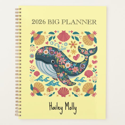 Ocean Breeze 2026 Planner (Dolphin Zeekust Cover) (Voorkant)