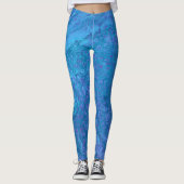 Ocean Breeze 2 rustgevende blauw Abstracte Legging (Voorkant)