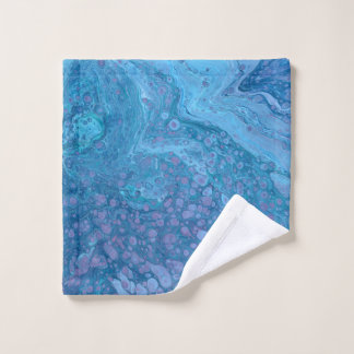 Ocean Breeze 3 Blue Purple Abstract Bath Towel Set Bad Handdoek