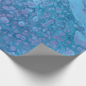 Ocean Breeze 3 Blue Purple Abstract Wrapping Paper Cadeaupapier (Hoek)