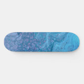 Ocean Breeze 3 Soft Blue Abstract Skateboard Deck (Horizontaal)