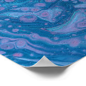 Ocean Breeze 3 Soft Blue Purple Abstract Art Print (Hoek)