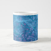 Ocean Breeze 3 Soft Blue Purple Abstract Drink Cup Grote Koffiekop (Voorkant)