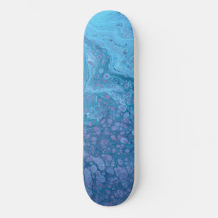 Ocean Breeze 3 Zachte Blauwe Abstract Skatebord De Persoonlijk Skateboard