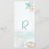 Ocean Breeze Beach Wedding Rack Kaart (Voorkant)