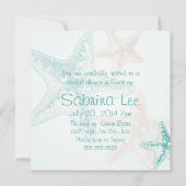 Ocean Breeze Beach Wedding Vrijgezellenfeest Kaart (Achterkant)