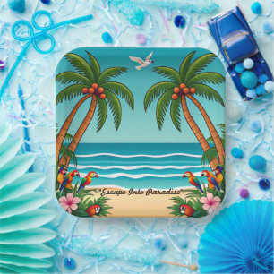 "Ocean Breeze Bliss" Papieren Bordje