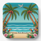 "Ocean Breeze Bliss" Papieren Bordje (Voorkant)