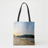 Ocean Breeze Canvas tas - Blue Skies en Beachy Wav (Voorkant)