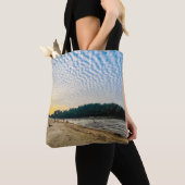 Ocean Breeze Canvas tas - Blue Skies en Beachy Wav (Dichtbij)