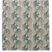 Ocean Breeze Curtain Trendy Coastal Bath Accent Douchegordijn (Voorkant)