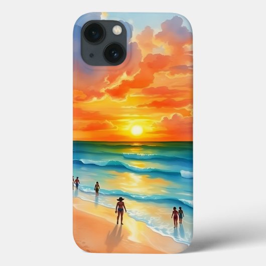 Ocean Breeze en Fiery Skies Case-Mate iPhone Case (Achterkant)