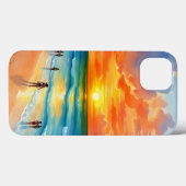 Ocean Breeze en Fiery Skies Case-Mate iPhone Case (Achterkant (horizontaal))