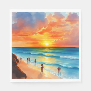 Ocean Breeze en Fiery Skies Servet