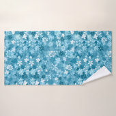 Ocean Breeze Floral Turquoise Botanical Badhanddoek (Badhanddoek)