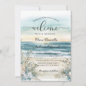 Ocean Breeze Huwelijksuitnodiging Aankondiging (Voorkant)