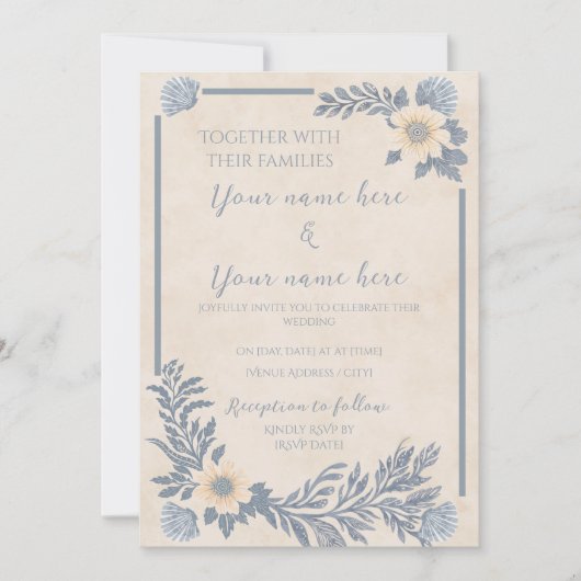 Ocean Breeze Invitation Kaart (Voorkant)