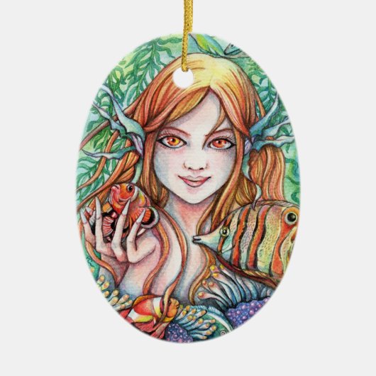 Ocean Breeze Keramisch Ornament (Voorkant)