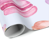 Ocean Breeze Macarons Cadeaupapier (Rol Hoek)