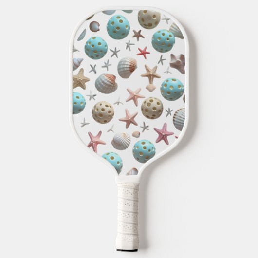 Ocean Breeze Pickleball – Schattige Surf & Zeesche Pickleball Paddle (Achterkant)