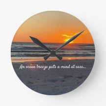 Ocean Breeze Quote met prachtige Sunset