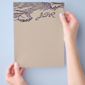 Ocean Breeze | Rustieke strand DIY-enveloppen voer Flyer (Hand)