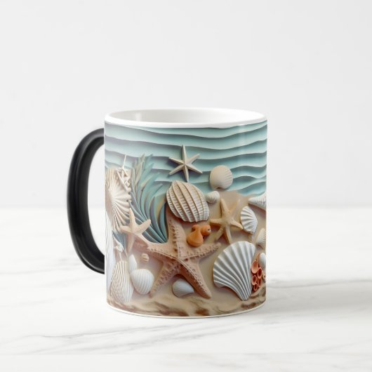 Ocean Breeze Seashell Mok (Voorkant links)
