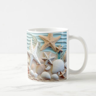 Ocean Breeze Seashell Mok
