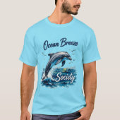 Ocean Breeze Society Dolfijn T-shirt (Voorkant)