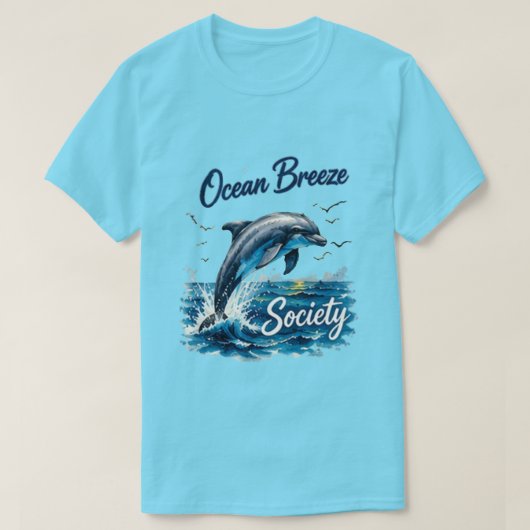 Ocean Breeze Society Dolfijn T-shirt (Design voorkant)