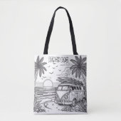 Ocean Breeze Strandkleuring Tote Bag (Voorkant)