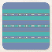 Ocean Breeze Stripes Kartonnen Onderzetters (Voorkant)