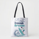 Ocean Breeze Surf Art Canvas tas (Voorkant)