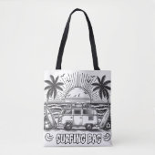 Ocean Breeze Surf kleurstof Tote Bag (Voorkant)
