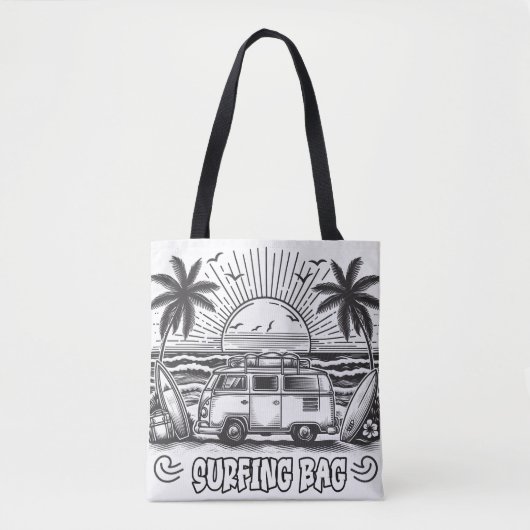 Ocean Breeze Surf kleurstof Tote Bag (Voorkant)