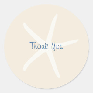 Ocean Breeze-thema Ronde Sticker