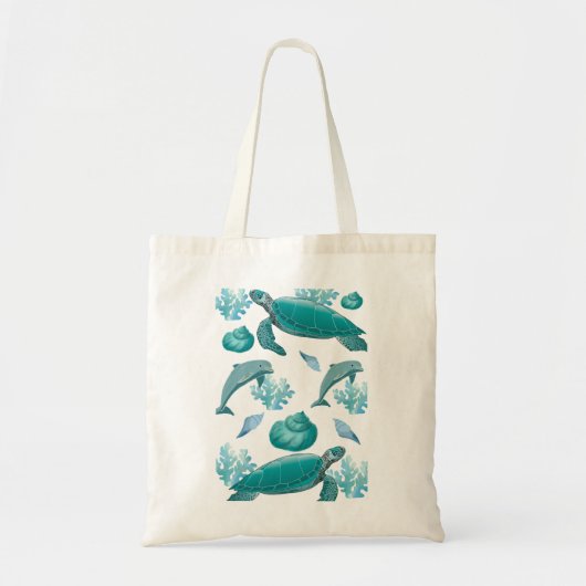 Ocean Breeze Tote | Beach & Dolphin Vibes 🏖️ Bag (Voorkant)