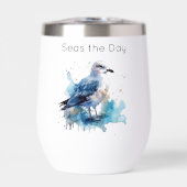 Ocean Breeze: Waterverf Zeemeeuw (Voorkant)